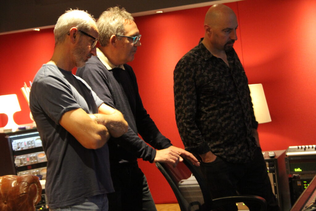 Trio Colombo Quintavalle Zirilli nello studio di registrazione