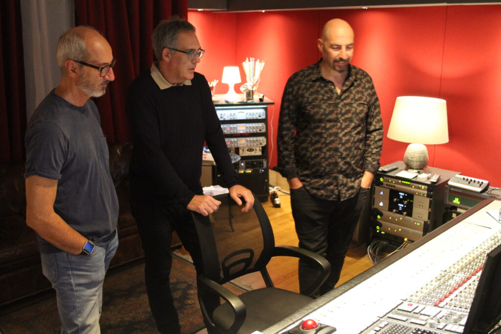 Trio Colombo Quintavalle Zirilli nello studio di registrazione